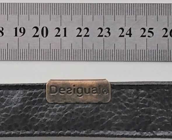 Ремешок бренда Desigual 31 см, темно коричневая экокожа