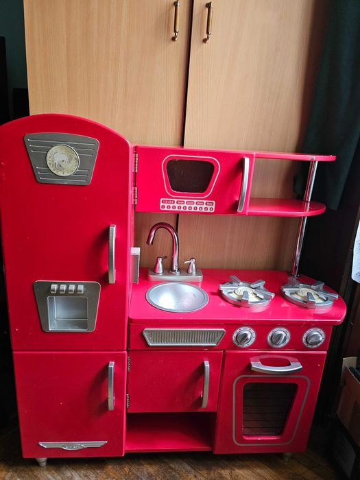 KidKraft Kuchenka d/dzieci MDF, Kasa VT, Czajnik FisherPrice i dodatki