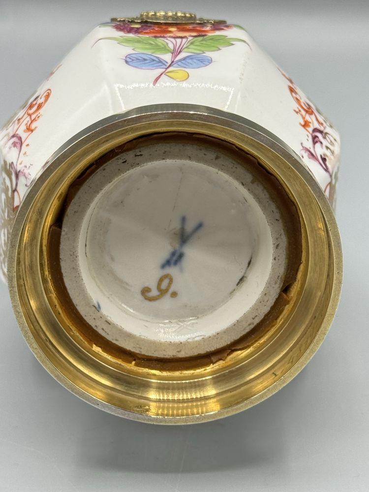 Leiteira Meissen cerca de 1725 seculo xviii