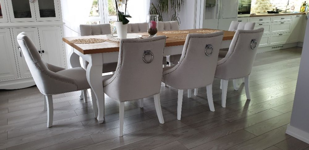 Krzesło pikowane z kołatką tapicerowane welur chesterfield producent