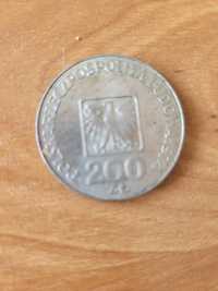 Moneta 200 złoty.i inne monety..