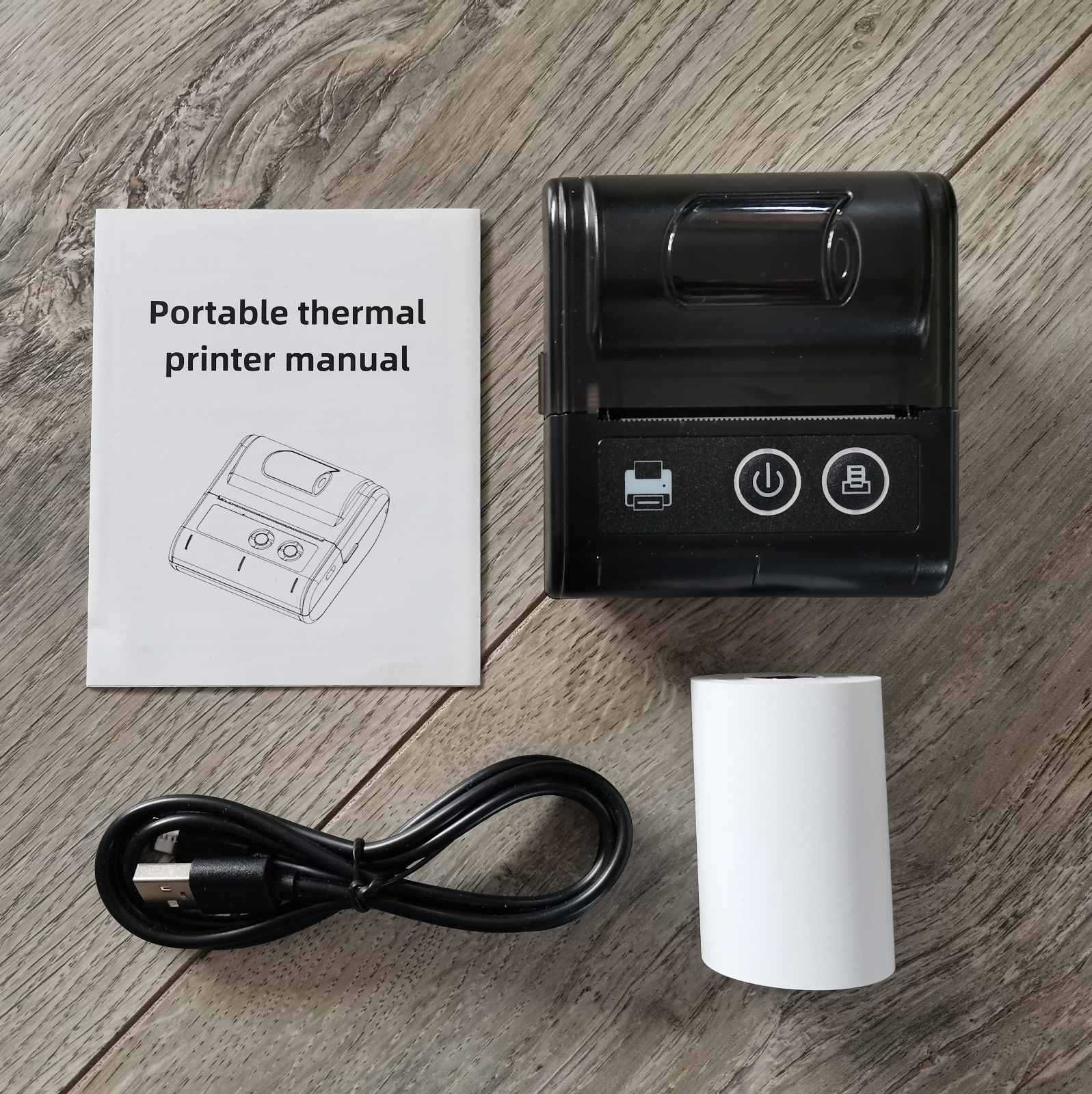 Принтер чеків 58 мм Акумуляторний Bluetooth/USB ПРРО Чекодрук Гарантія