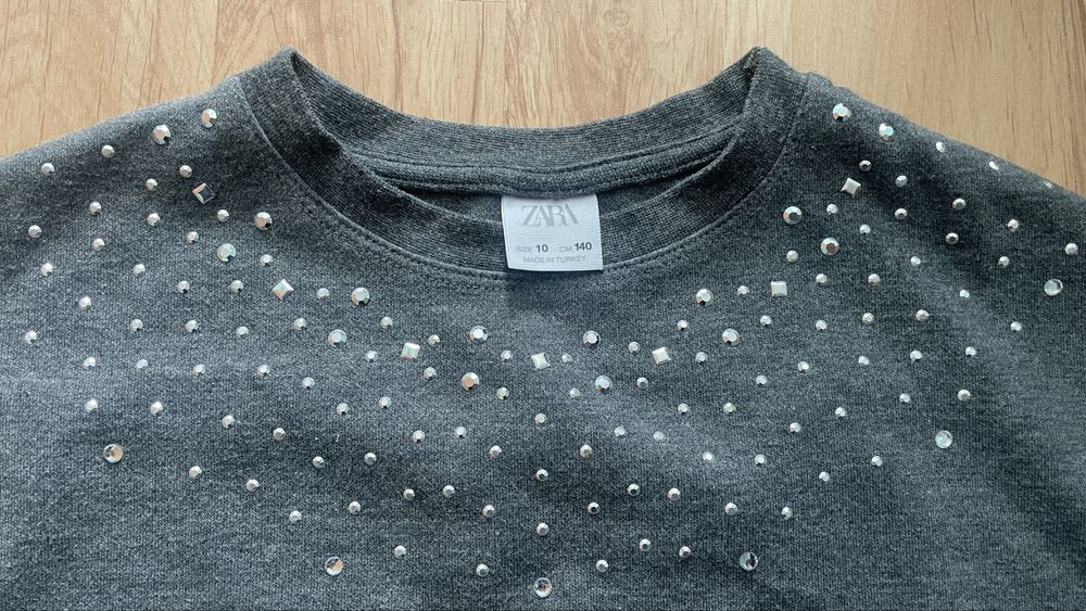 Bluza ZARA nity, cyrkonie rozm 140