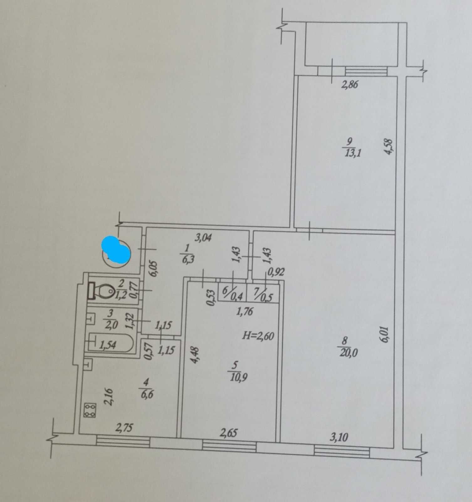 Продам 3к  квартиру Салтовка (403606)