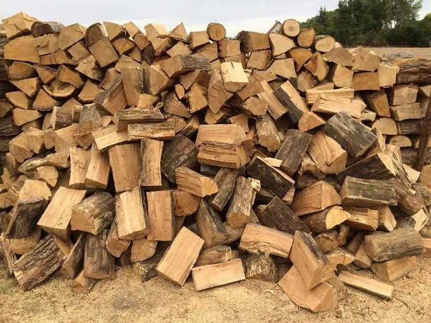 Sezonowane drewno kominkowe/opałowe, pocięte i połupane