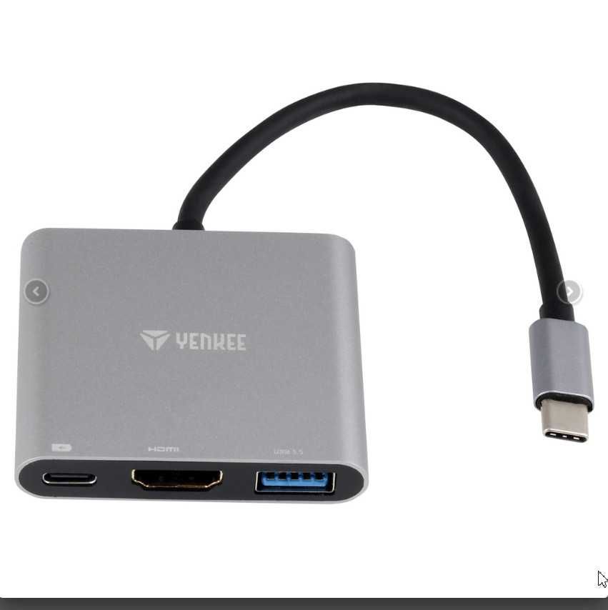 Адаптер USB Type C HDMI/USB  Yenkee YTC 031
