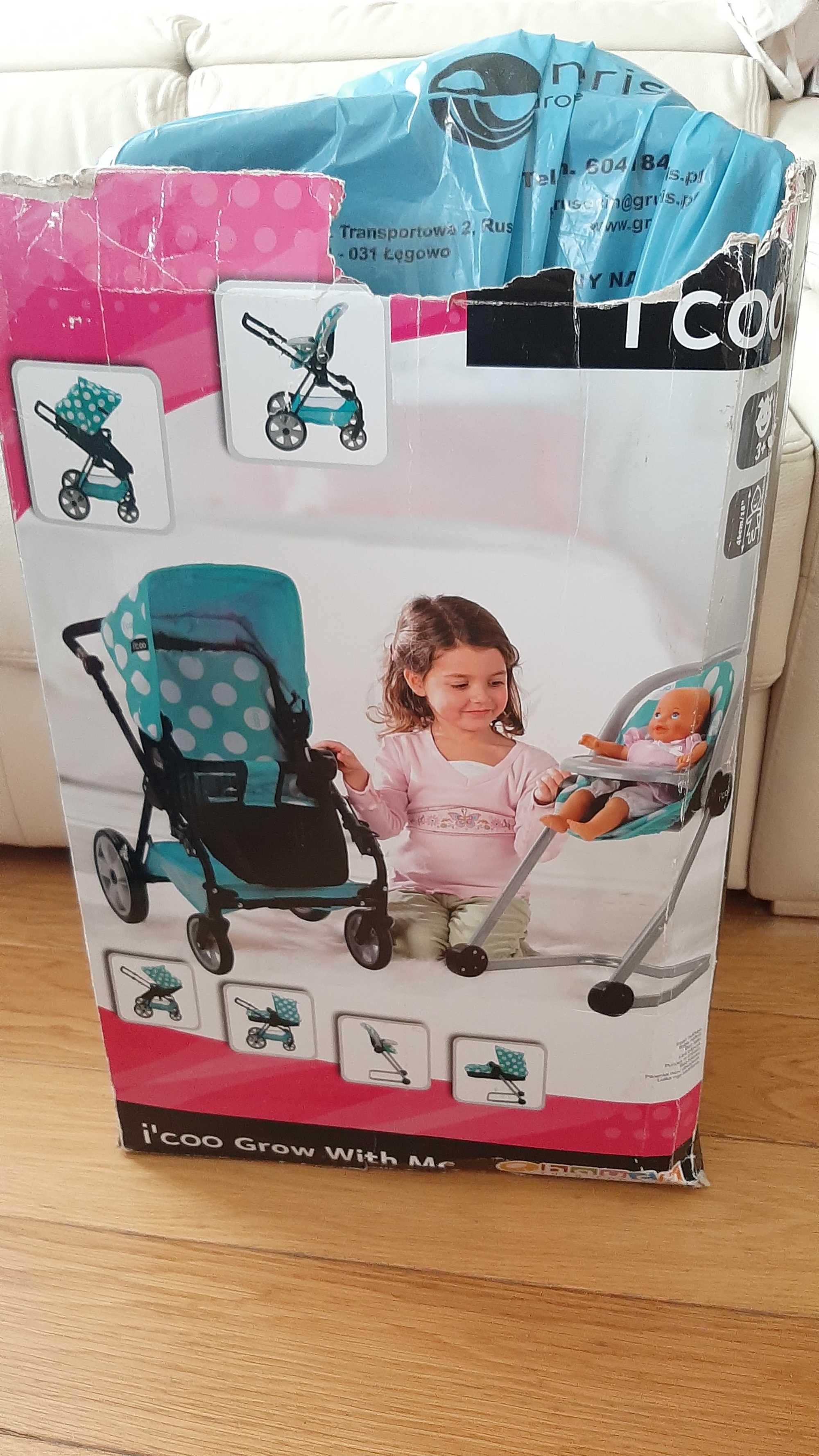 Wózek dla lalek 3w1