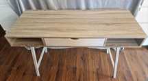 Biurko ABBETVED 48x120 kolor jasny dąb/biały