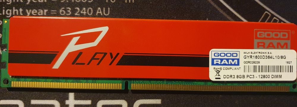 Pamięć RAM PC3 DDR3 8Gb goodram Red