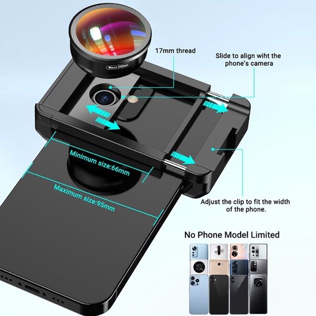 Макрооб'єктив Макролінза Лінза Обʼєктив на телефон