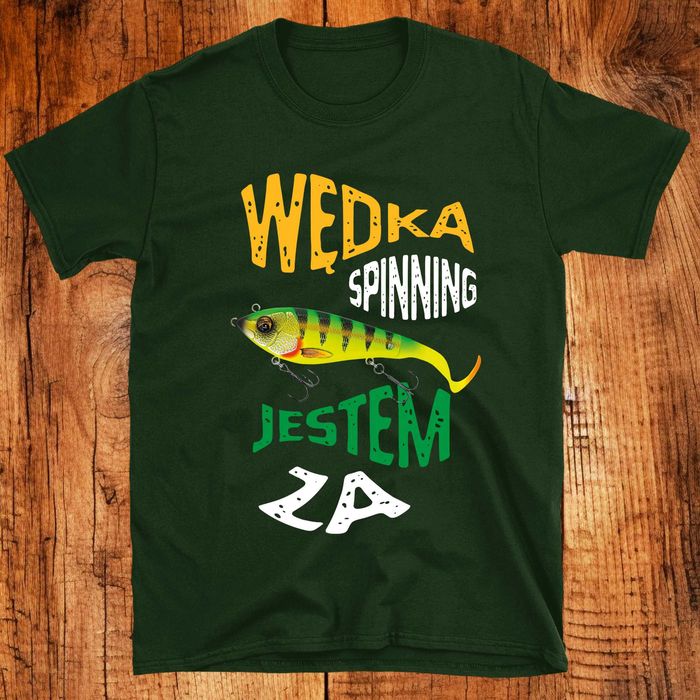 Koszulka wędkarska, Koszulka na ryby, spinning, koszulka wędkarska