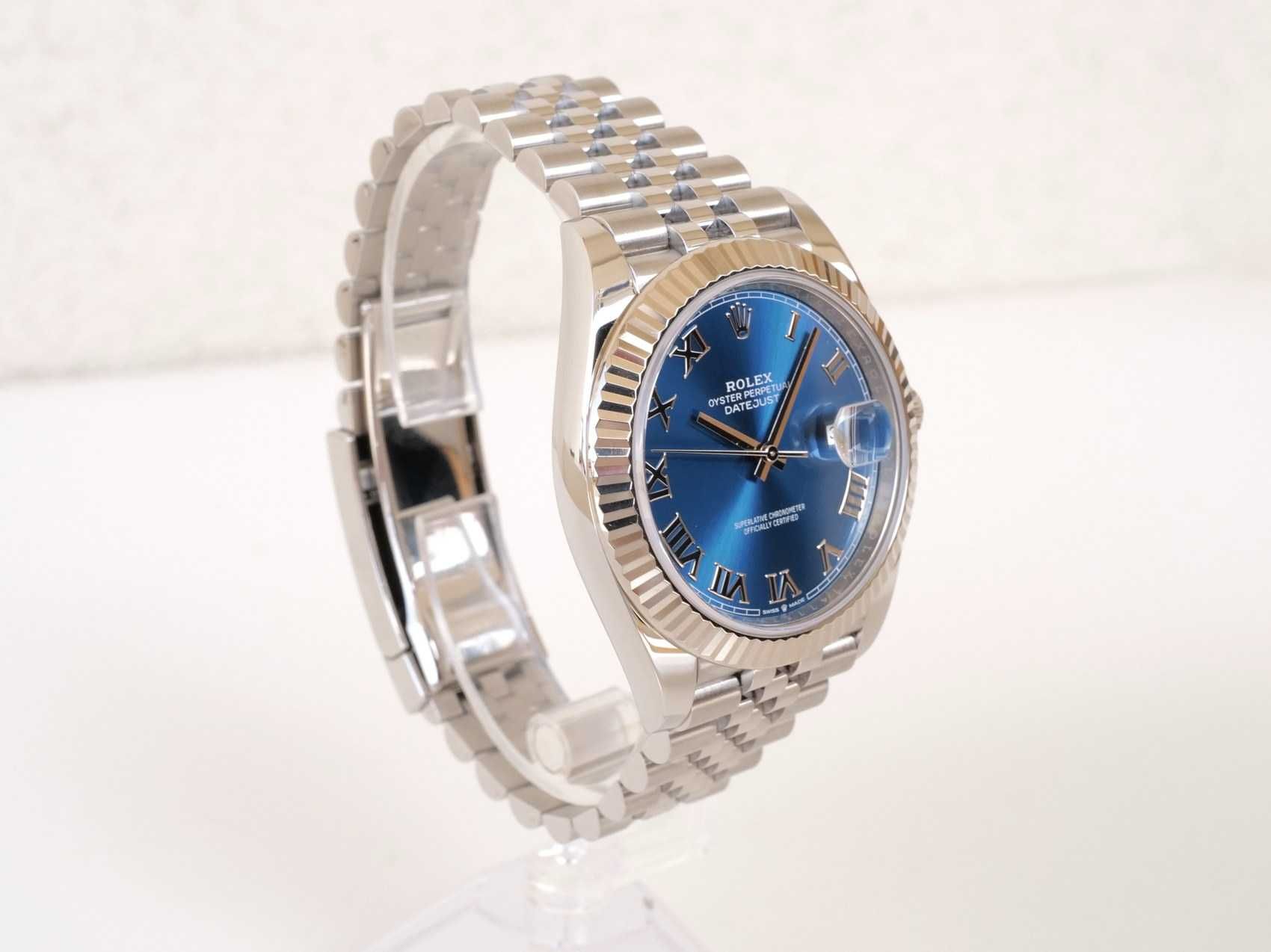 Rolex Datejust 41 mm Blue Roman Dial Jubilee
