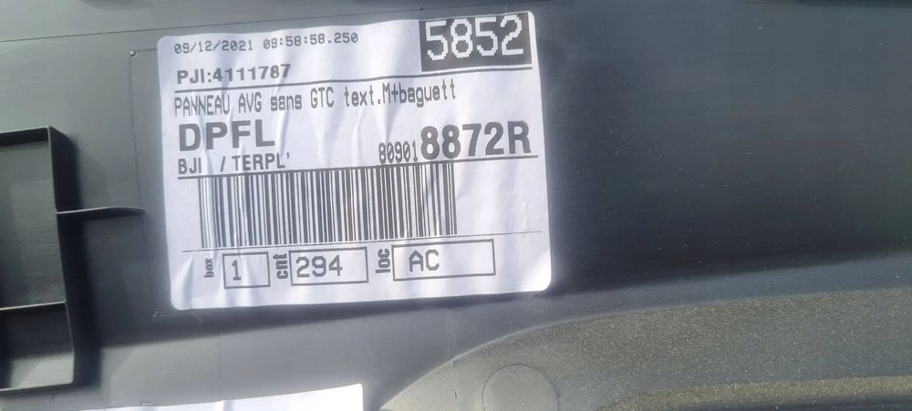 Dacia Sandero Iii Stepway Boczek Drzwi Lewy przód Europa 2021 R