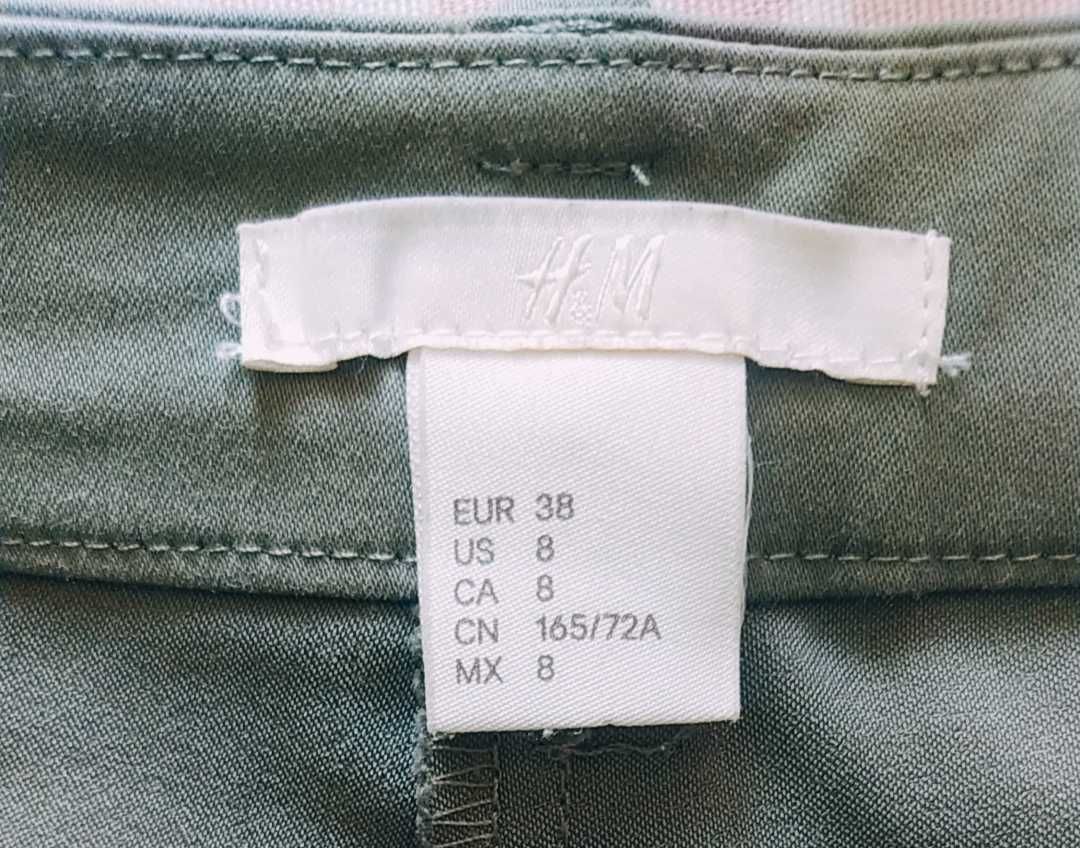 Spodnie damskie zielone r. 38 H&M