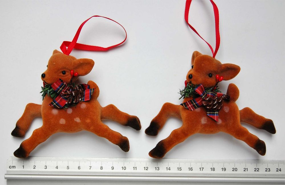 Sarenka, jelonek zawieszka świąteczna choinkowa 2 szt. Boże Narodzenie