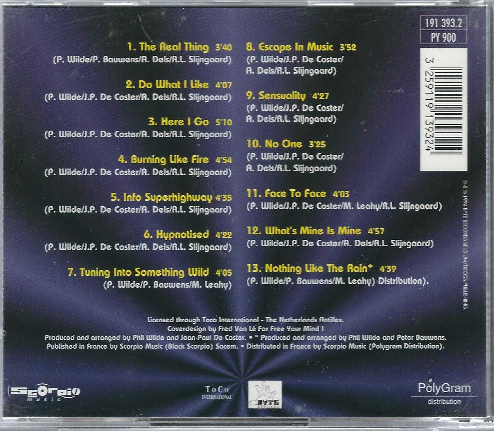 CD 2 Unlimited - Real Things (1994) (Scorpio Music)