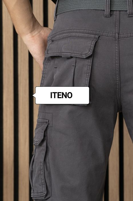 Штани чоловічі ITENO карго зимові олива, чорні, сірі.