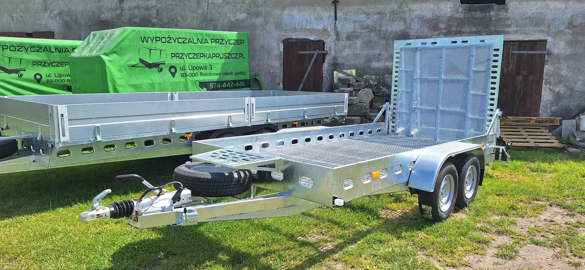Wynajem platforma/laweta do minikoparki 2,7t i 3,5t