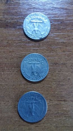 25 центів 1974, 1981, 1983 США
