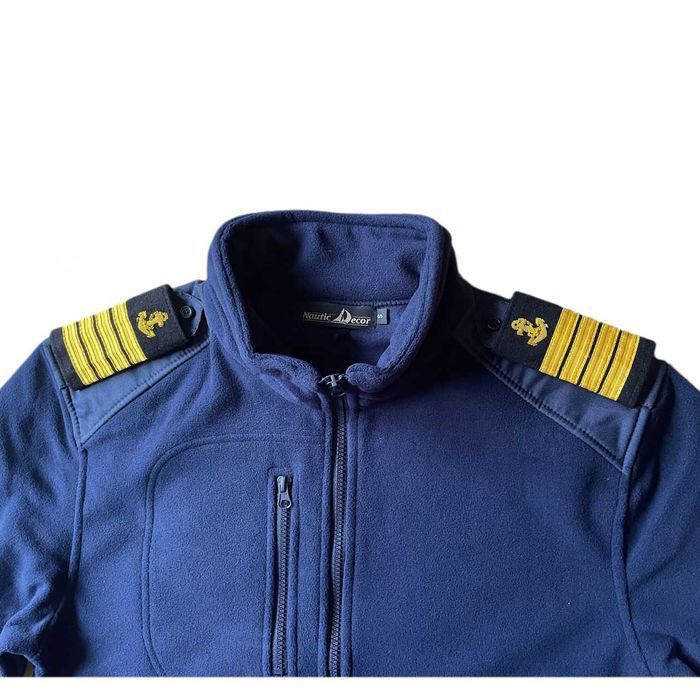 Polar mundurowy z pagonami, bluza polarowa GRANATOWA S-4XL NauticDecor