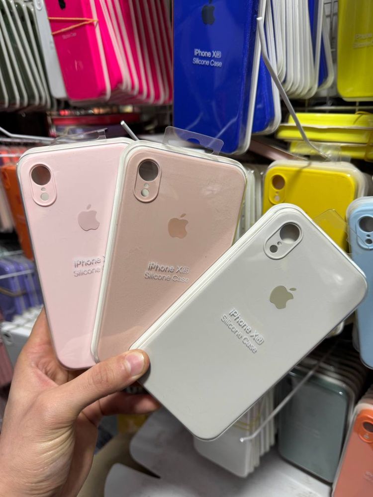 Чехол с квадратными бортиками на айфон XR iphone