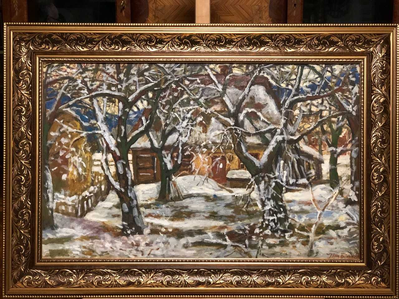 Автор: І.Грабар «Зима» Розмір: 80×50 Картон,олія