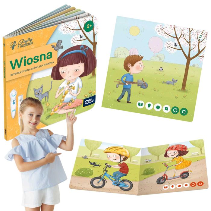 Czytaj z ALBIKIEM Interaktywna Miniksiążka EDUKACYJNA Wiosna 2+ ALBIK