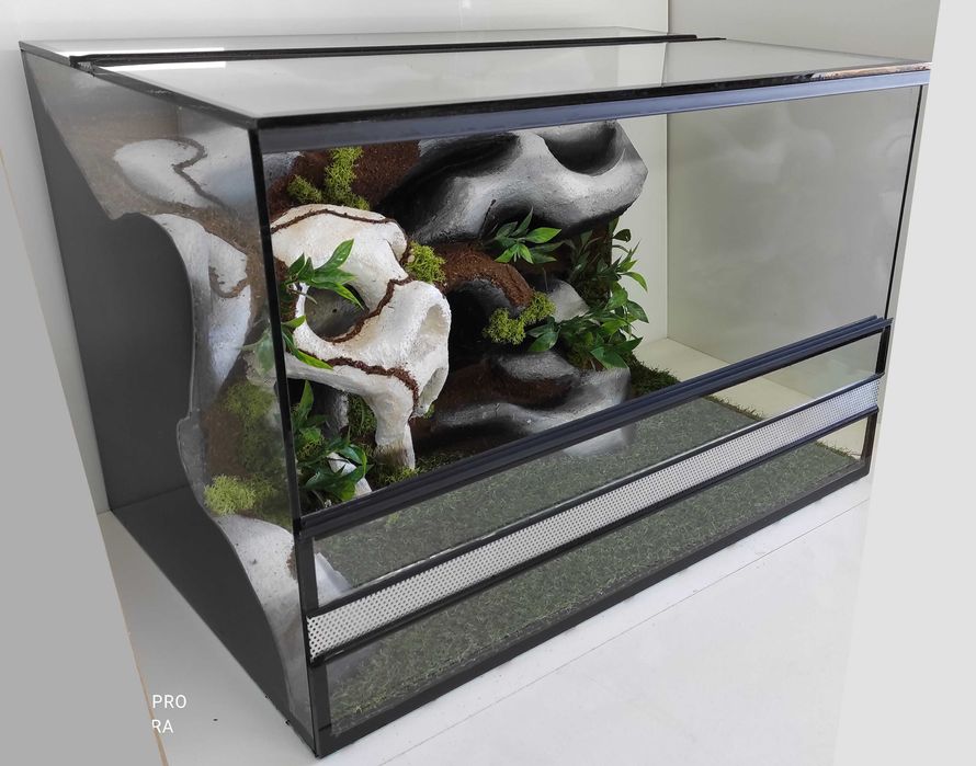 Terrarium dla gekona lamparciego, węża, TW37KCz, AquaWaves