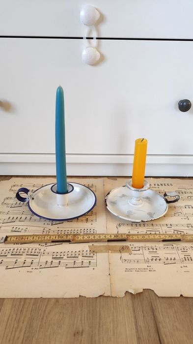 Palmatórias em esmalte antigas