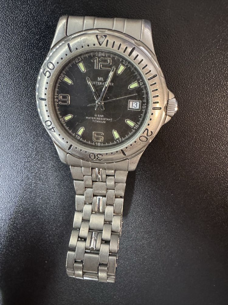Sprawny Zegarek Meister Anker 803.001 tytanium 7/22 tytanowy kwarcowy