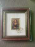 Mała pozłacana reprodukcja Feuille d'or , 23 kt. " Mona Lisa"