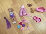 lalka Barbie Chelsea z pieskami + akcesoria