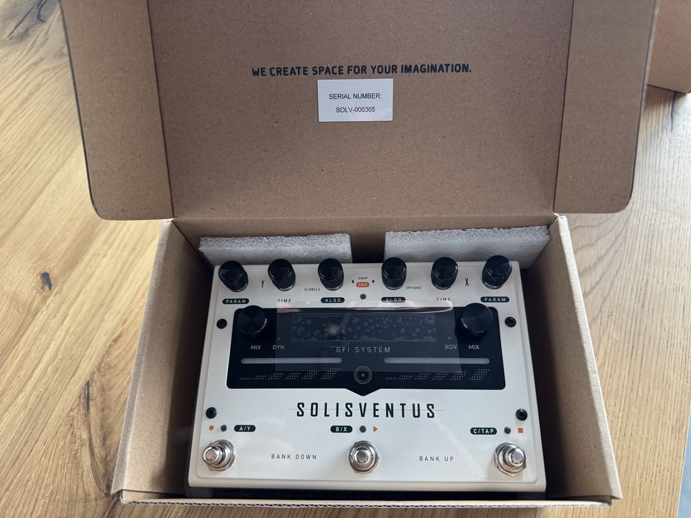 Pedal efeitos GFI Solis Ventus Delay Reverb
