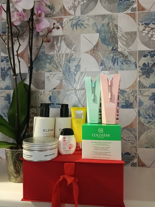 Бокс елітної косметики Elemis, Hedonic, Collistar