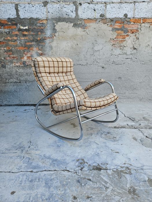 Fotel bujany HJO Ikea vintage Noboru Hakamura bauhaus modern