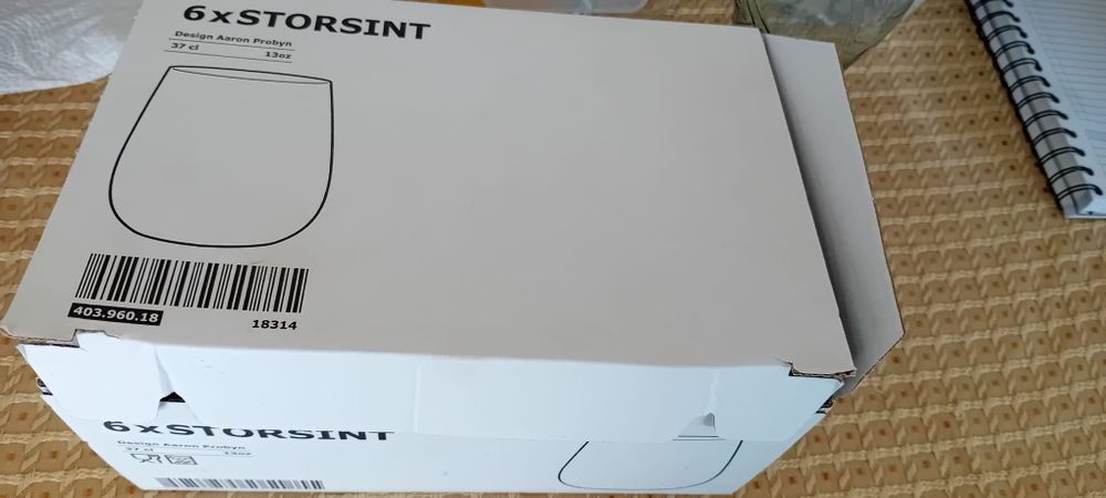 Copos de água novos IKEA