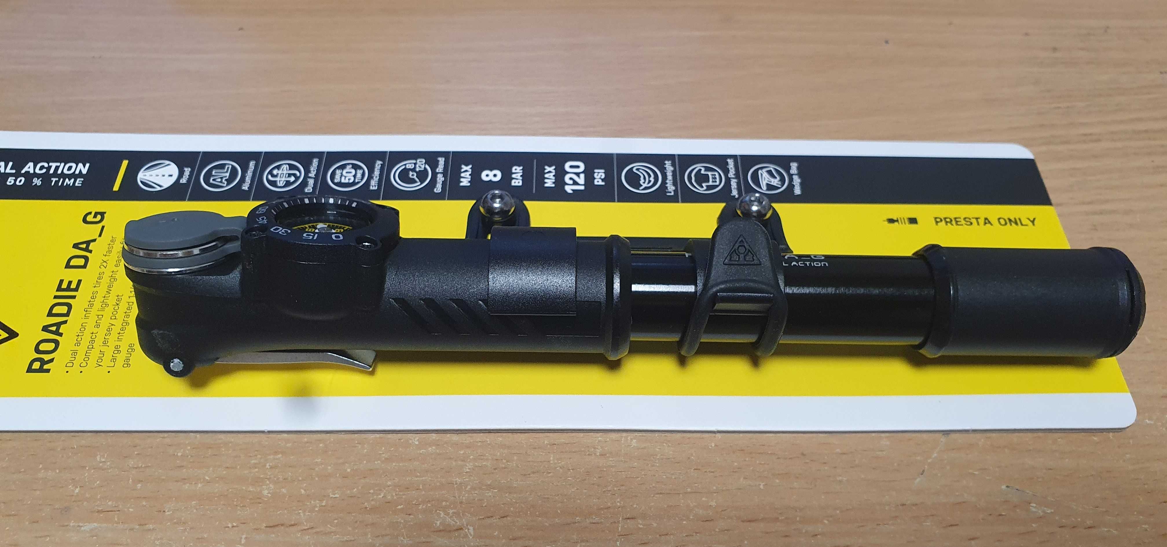 Pompka rowerowa ręczna TOPEAK ROADIE DA G - z manometrem