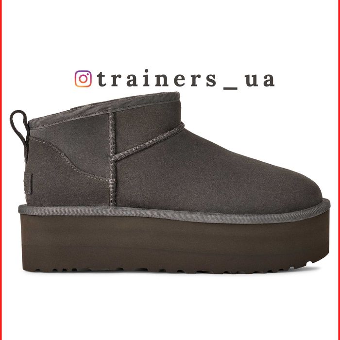 ОРИГИНАЛ UGG Classic Ultra Mini Platform 1135092-CHRC ботинки угги УГГ