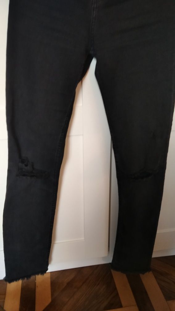 Jeansy  h & m skinny wysoki stan XS 34