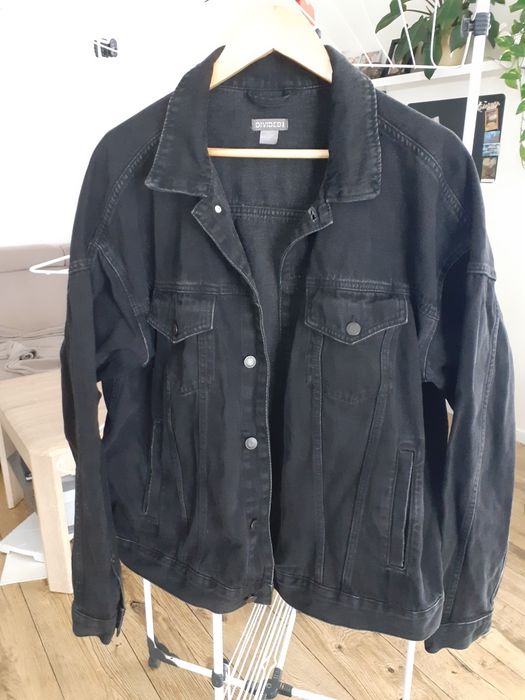 Kurtka jeansowa czarna męska XL H&M katana