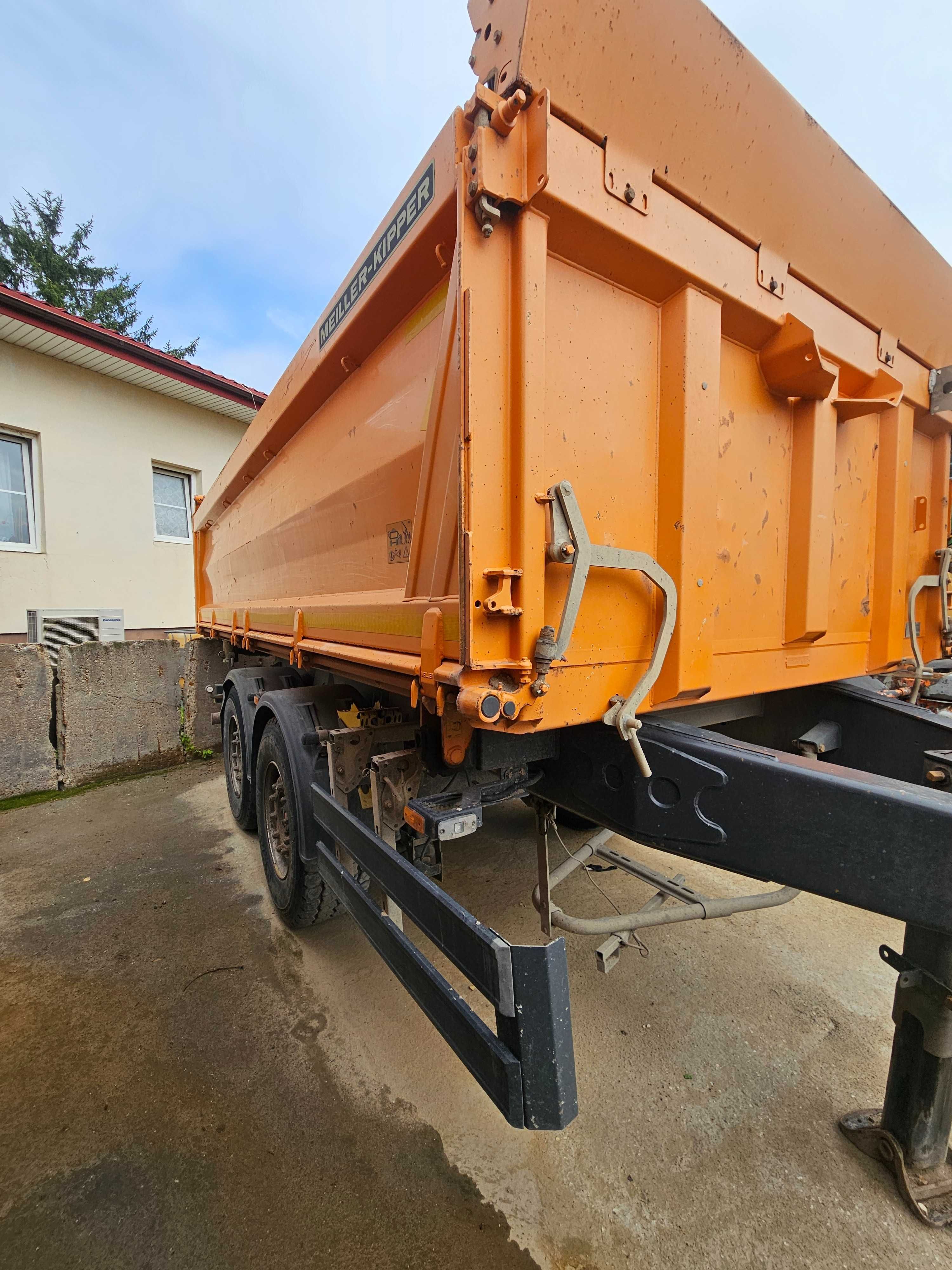 Przyczepa meiller 3 stronna podnoszona oś przednia osie SAF