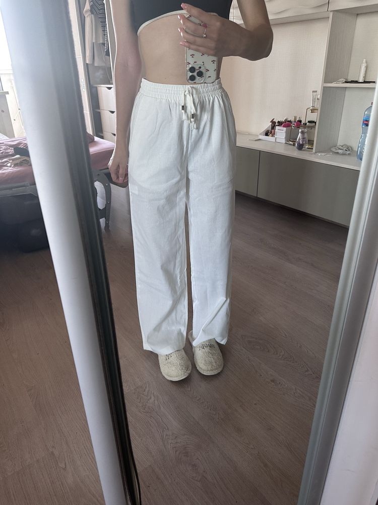Лляні штани zara S