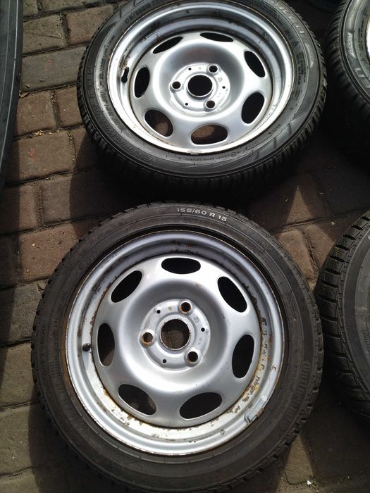 Koła stalowe Smart5,5Jx15 ET22 4,5Jx15 ET23,5. Op. 175/55R15 155/60R15