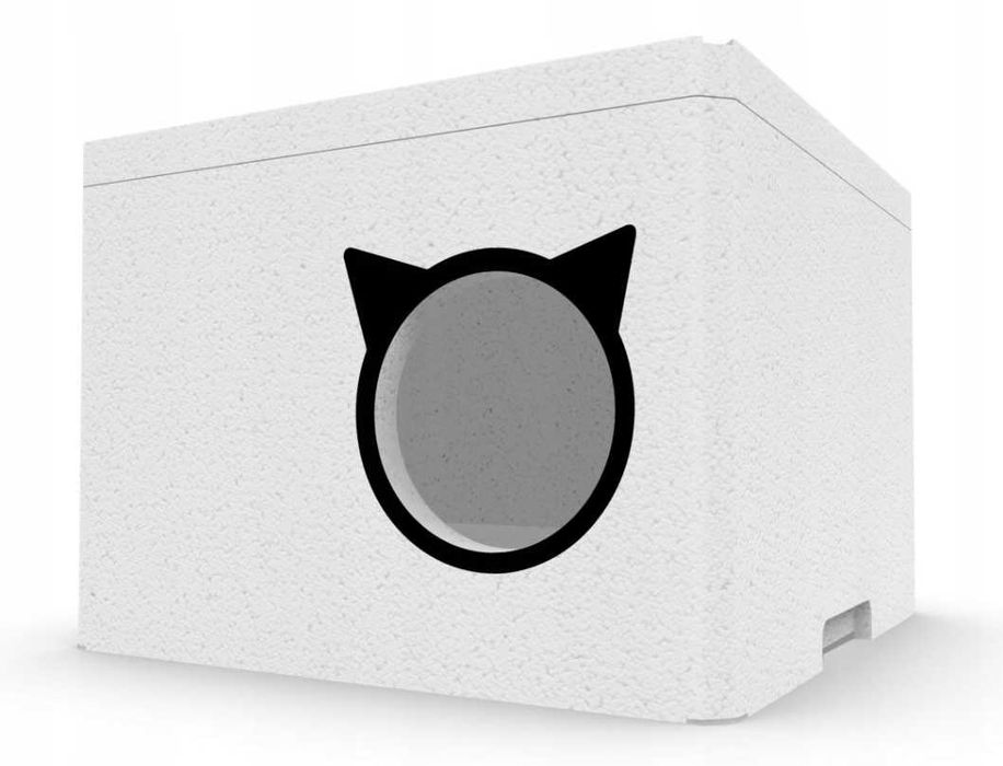 NOWY Domek Buda Budka Legowisko Dla Kota Na Zimę Ciepły Solidny