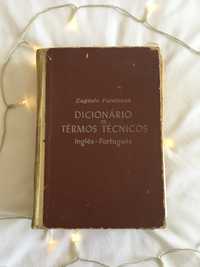Dicionário de termos técnicos Inglês Português portes incluídos