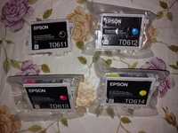 Оригінальні картриджі 4шт. для принтерів Epson T0611, T0612, T0613, 14