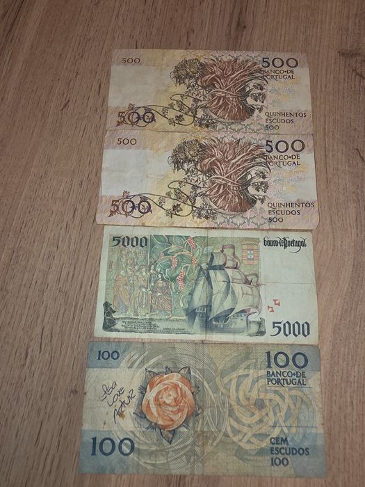 Notas de escudos antigas