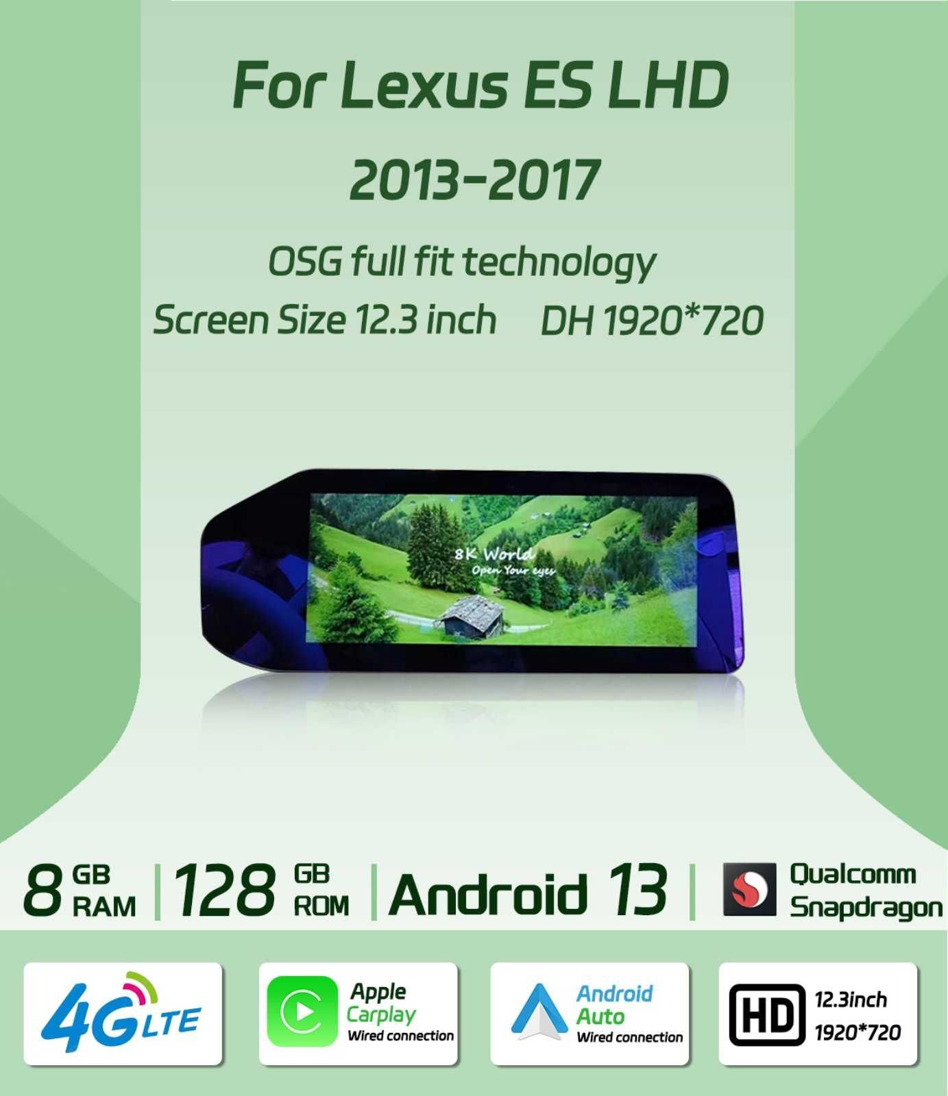 Мультимедиа Android Lexus ES 200 250 350 300H Лексус ЕС магнитола