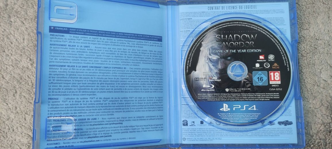 Śródziemie Cień Mordoru GOTY PS4