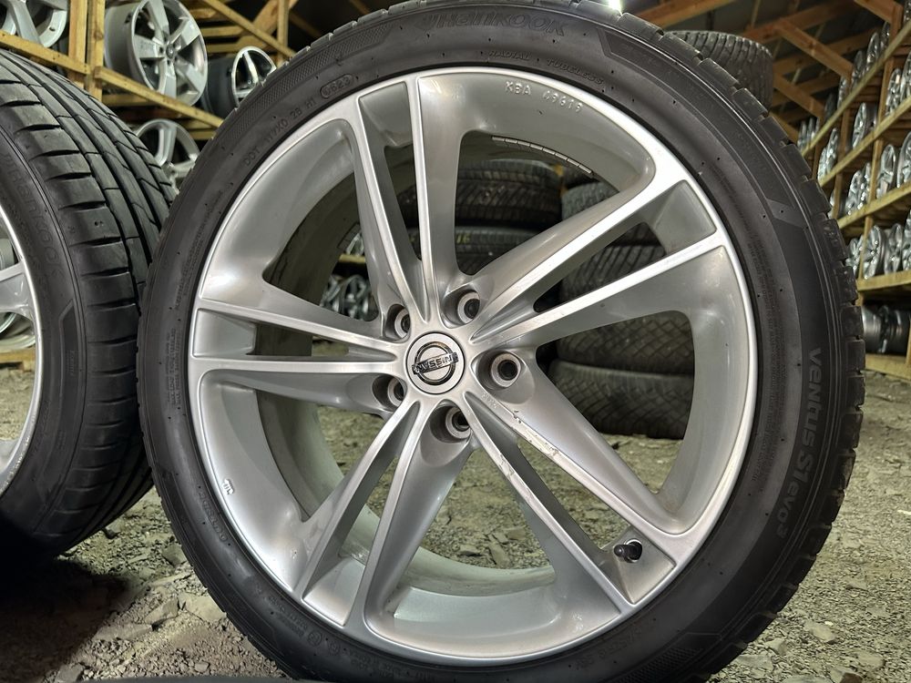Диски Nissan 5/114.3 R19 ET40+шини літо 225/45R19 Hankook (2023рік)